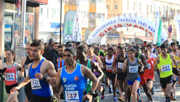 37. Trabzon yarı maraton yapıldı