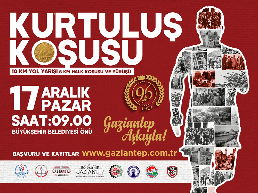 Gaziantep Kurtuluş Koşusu 17 Aralık'ta