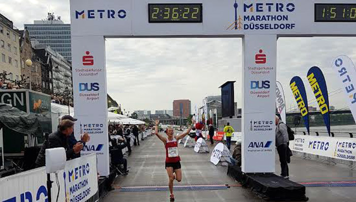 Düsseldorf Maratonu'nda iyi dereceler