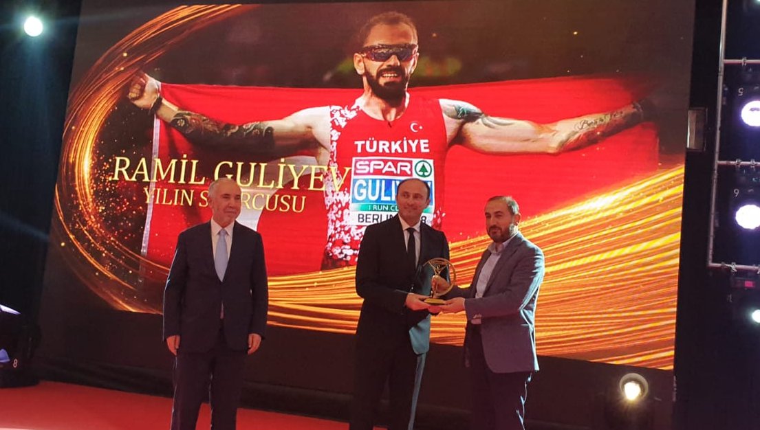 Sporun Devleri'nde Ramil Guliyev'e ödül