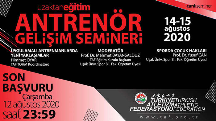 Uzaktan Eğitim semineri 14-15 Ağustos'ta