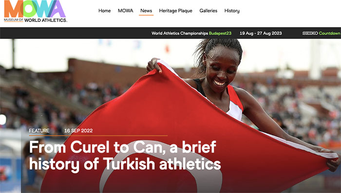 World Athletics'ten TAF'a 100. yıl kutlaması